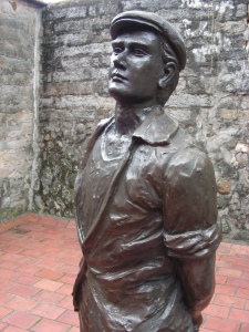 Statue of Dutch man at San Domingo, DanShui, Taiwan